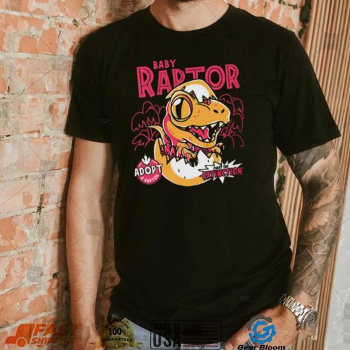 Baby Raptor Fight the extinction Adopt a raptor Illustration t shirt