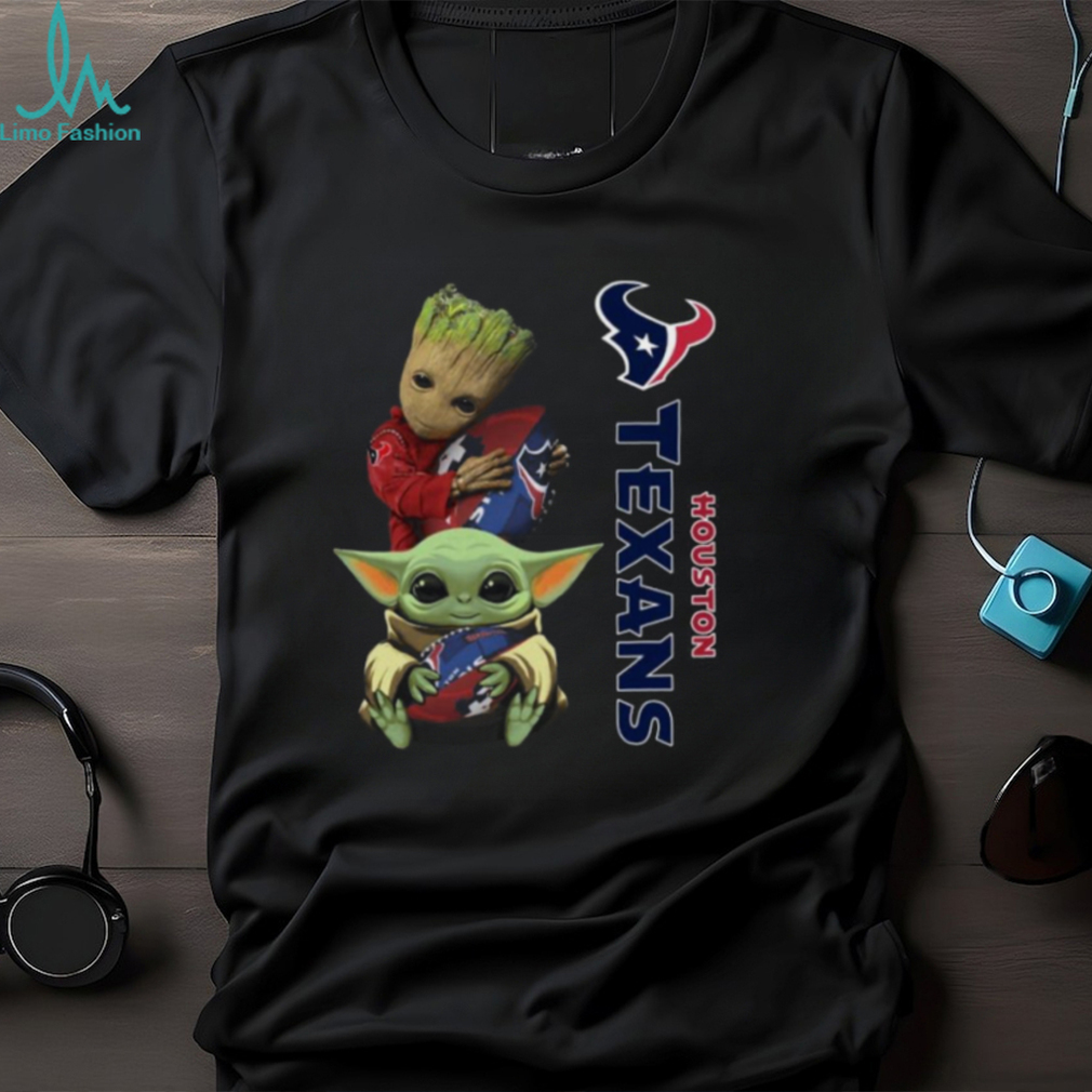 Baby Yoda And Groot Hug Houston Texans Shirt Baby Yoda And Groot Hug Houston Texans Shirt
