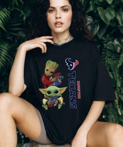 Baby Yoda And Groot Hug Houston Texans Shirt, hoodie, sweater, long sleeve and tank top Baby Yoda And Groot Hug Houston Texans Shirt