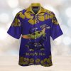 Kansas Jayhawks Fishing Short Sleeve Button Up Tropical Hawaiian Shirt