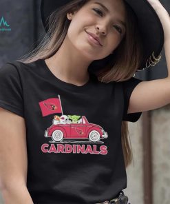 Baby Yoda Drive A Car Arizona Cardinals Football Flag Logo Shirt