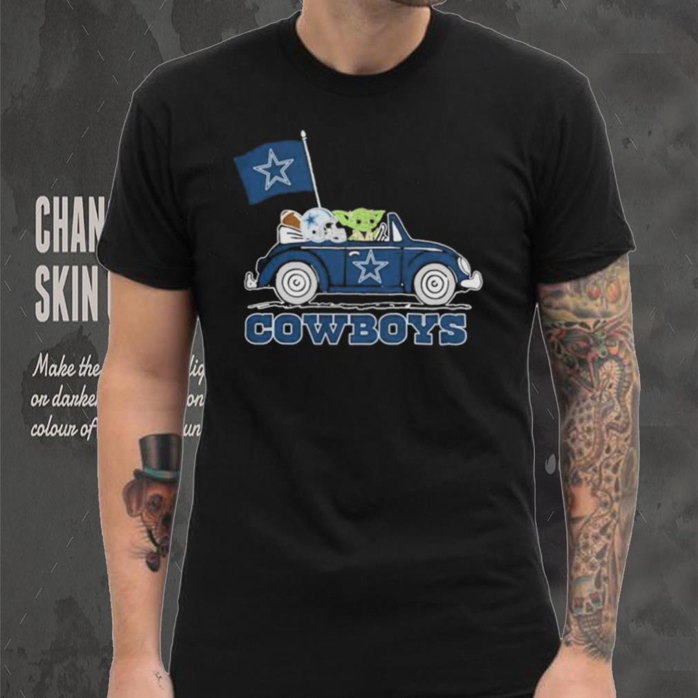 Baby Yoda Drive A Car Dallas Cowboys Football Flag Logo Shirt Baby Yoda Drive A Car Dallas Cowboys Football Flag Logo Shirt