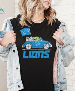 Baby Yoda Drive A Car Detroit Lions Football Flag Logo Shirt, hoodie, sweater, long sleeve and tank top Baby Yoda Drive A Car Detroit Lions Football Flag Logo Shirt