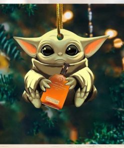 Baby Yoda Hug Alcohol Bottle For Whiskey Lovers 2023 Christmas Star Wars Gift Ornament