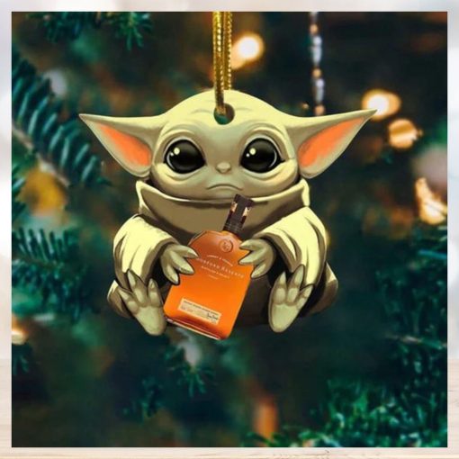 Baby Yoda Hug Alcohol Bottle For Whiskey Lovers 2023 Christmas Star Wars Gift Ornament