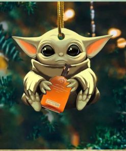 Baby Yoda Hug Alcohol Bottle For Whiskey Lovers 2023 Christmas Star Wars Gift Ornament