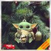 Baby Yoda Hug Hennessy For Whiskey Lovers 2023 Christmas Star Wars Gift Ornament