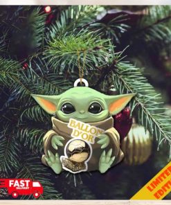 Baby Yoda Hug Ballon d’Or 2023 Cute Tree Decorations Christmas Gift Ornament