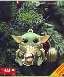 Baby Yoda Hug Ballon d’Or 2023 Cute Tree Decorations Christmas Gift Ornament