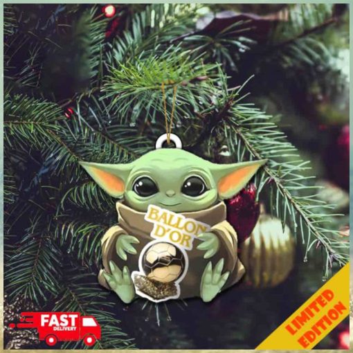 Baby Yoda Hug Ballon d’Or 2023 Cute Tree Decorations Christmas Gift Ornament