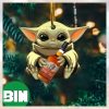 Baby Yoda Hug Buffalo Trace For Whiskey Lovers 2023 Christmas Star Wars Gift Ornament