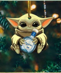 Baby Yoda Hug Don Julio For Whiskey Lovers 2023 Christmas Star Wars Gift Ornament