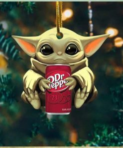 Baby Yoda Hug Dr Pepper Ultra For Beer Lovers 2023 Christmas Star Wars Gift Ornament