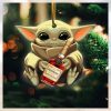 Baby Yoda Hug Ballon d’Or 2023 Cute Tree Decorations Christmas Gift Ornament