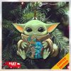 Baby Yoda Hug Iron Maiden The Future Past Tour 2023 Logo Christmas Tree Decorations Ornament