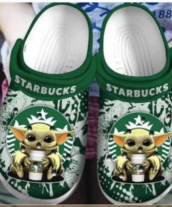 Baby Yoda Hug Starbucks Crocs