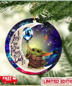 Baby Yoda Love You To The Moon Galaxy Perfect Gift For Holiday Ornament