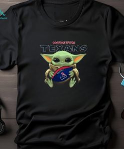 Baby Yoda Loves The Houston Texans Star Wars Shirt