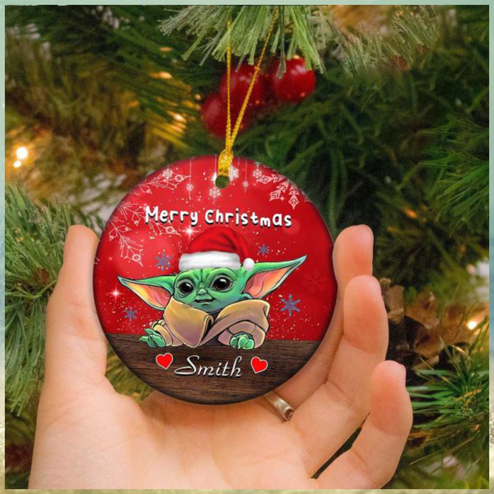 Baby Yoda Mandalorian Christmas 2023 Custom Name Star Wars Xmas Gift Ornament Baby Yoda Mandalorian Christmas 2023 Custom Name Star Wars Xmas Gift Ornament