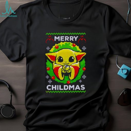 Baby Yoda Merry Childmas Ugly Christmas Shirt