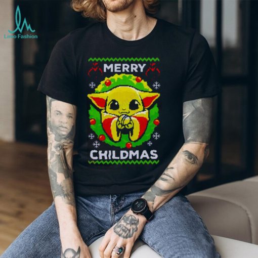 Baby Yoda Merry Childmas Ugly Christmas Shirt