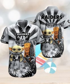 Baby Yoda Star Wars NFL Las Vegas Raiders Hawaiian Shirt