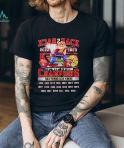 Back 2 Back 2022 2023 NFC West Division Champions San Francisco 49ers T Shirt