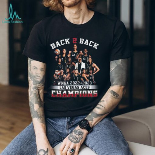 Back 2 Back WNBA 2022 2023 Las Vegas ACES Champions T Shirt