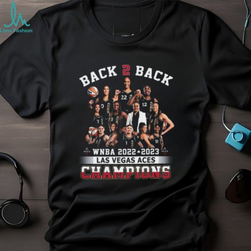 Back 2 Back WNBA 2022 2023 Las Vegas ACES Champions T Shirt