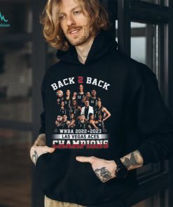 Back 2 Back WNBA 2022 2023 Las Vegas ACES Champions T Shirt
