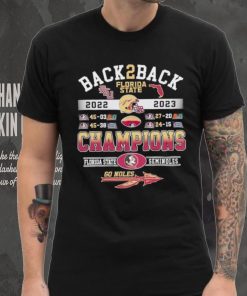 Back 2 back 2022 2023 Florida State Seminoles Champions go Noles shirt