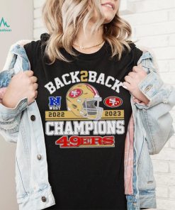 Back 2 back helmet 2022 2023 Champions San Francisco 49ers shirt
