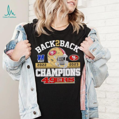 Back 2 back helmet 2022 2023 Champions San Francisco 49ers shirt