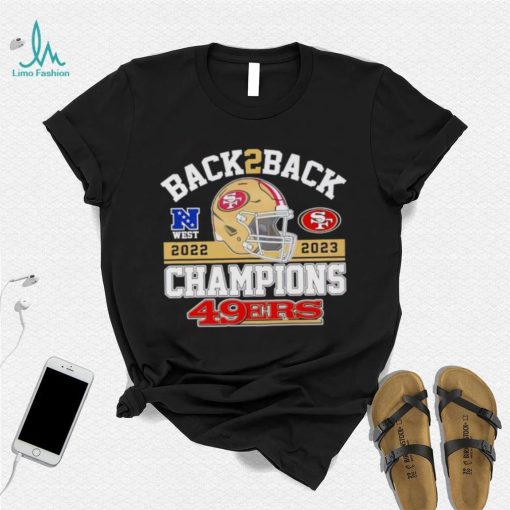 Back 2 back helmet 2022 2023 Champions San Francisco 49ers shirt