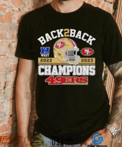 Back 2 back helmet 2022 2023 Champions San Francisco 49ers shirt