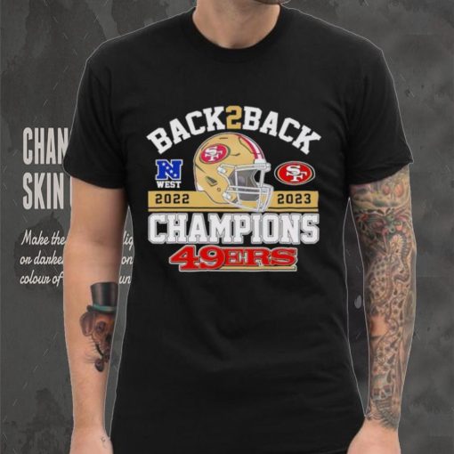 Back 2 back helmet 2022 2023 Champions San Francisco 49ers shirt
