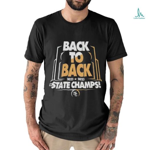 Back To Back 2022 2023 State Champs Caravan Football Logo T Shirt