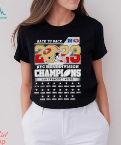 Back To Back 2023 NFC West Division Champions San Francisco 49ers Shirt