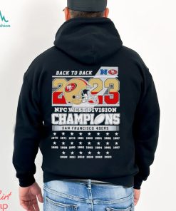 Back To Back 2023 NFC West Division Champions San Francisco 49ers Shirt