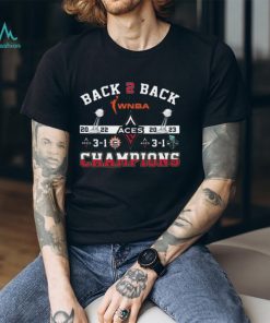 Back To Back WNBA ACES 2022 2023 Champions T Shirt