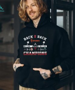 Back To Back WNBA ACES 2022 2023 Champions T Shirt