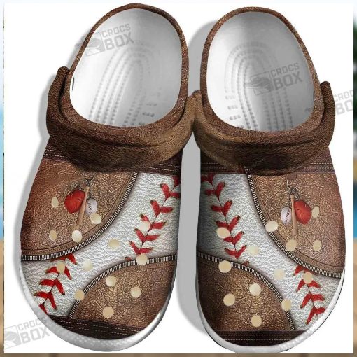 Bag Baseball Ball Crocs For Batter Funny Custom Crocs For Men Son Father