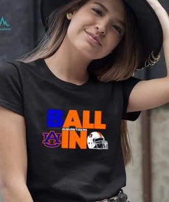 Ball in Auburn Tigers logo helmet shirt