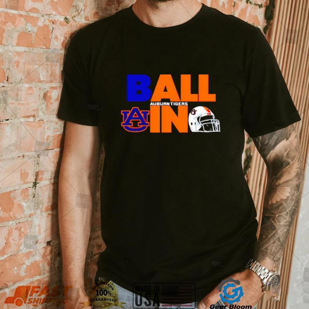Ball in Auburn Tigers logo helmet shirt Ball in Auburn Tigers logo helmet shirt