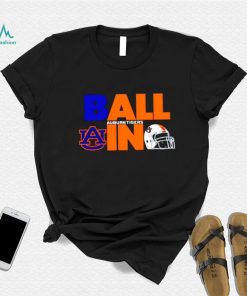 Ball in Auburn Tigers logo helmet shirt