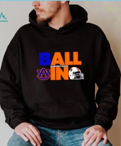 Ball in Auburn Tigers logo helmet shirt