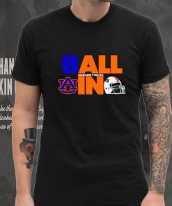 Ball in Auburn Tigers logo helmet shirt