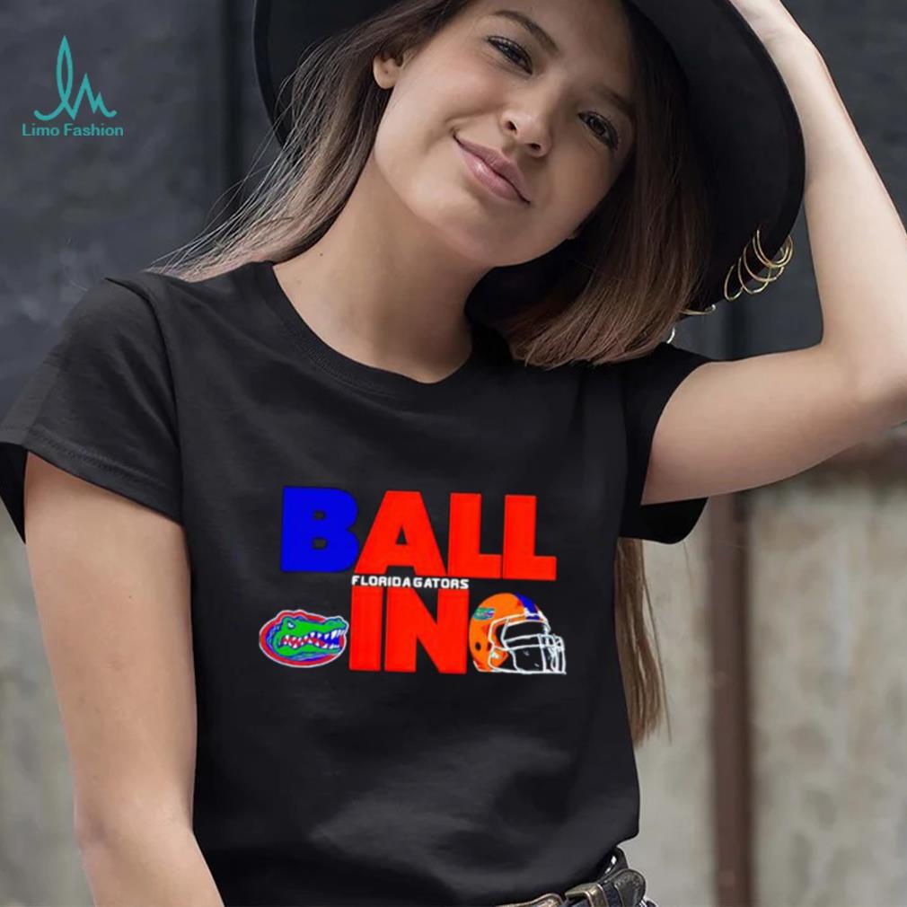 Ball in Florida Gators logo helmet shirt Ball in Florida Gators logo helmet shirt