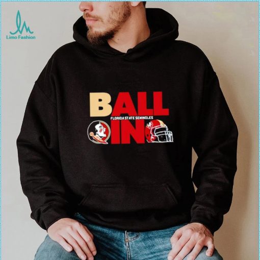 Ball in Florida State Seminoles logo helmet shirt