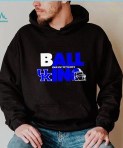 Ball in Kentucky Wildcats logo helmet shirt